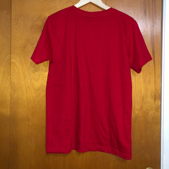 ‼️SOLD‼️Red Adidas T-Shirt with Logo - Picture 3 of 4